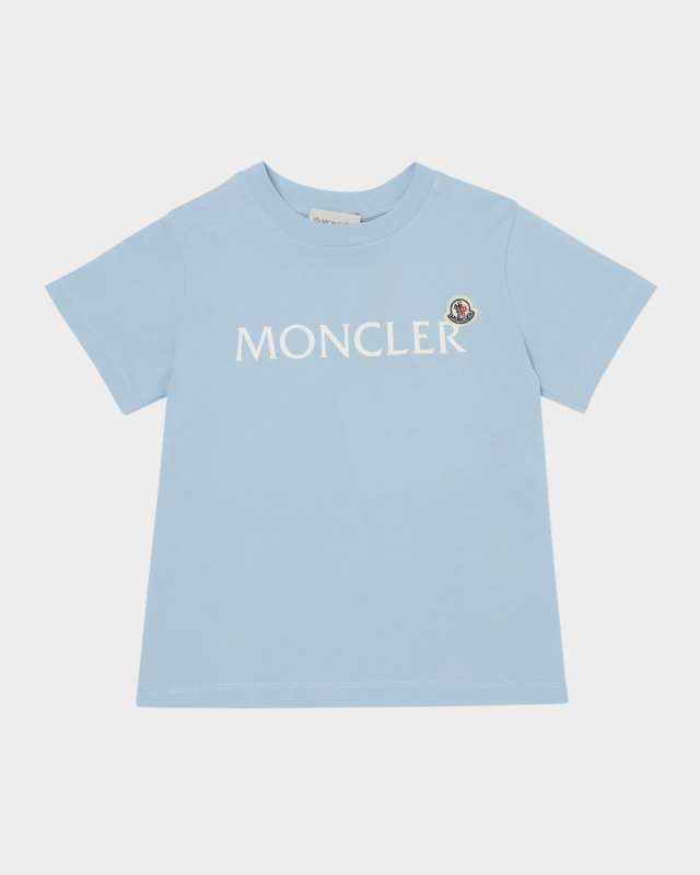 Boy's Embroidered Logo-Print T-Shirt, Size 8-
